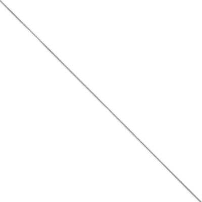 0.90mm Round Snake Chain 16 Inch 14k White Gold WSNA080-16, MPN: WSNA080-16, 883957080161