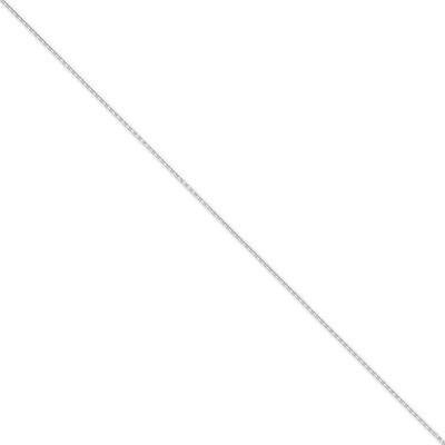 1.3mm Solid Diamond-cut Cable Chain 14 Inch 14k White Gold PEN146-14, MPN: PEN146-14, 886774538556