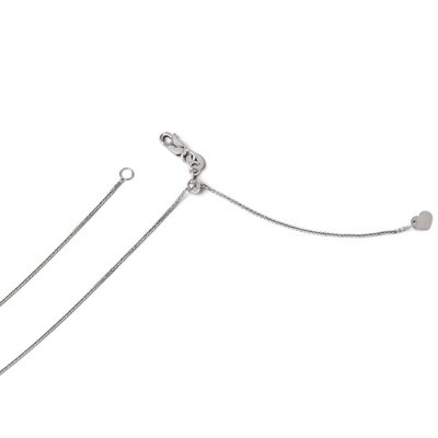Leslie&#39;s Adjustable .85mm Wheat Chain 22 Inch - 14k White Gold HB-1225-22, MPN: 1225-22, 8867745428…