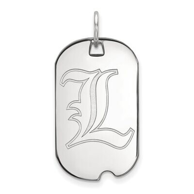 University of Louisville Small Dog Tag 10k White Gold 1W021UL, MPN: 1W021UL, 886774782867