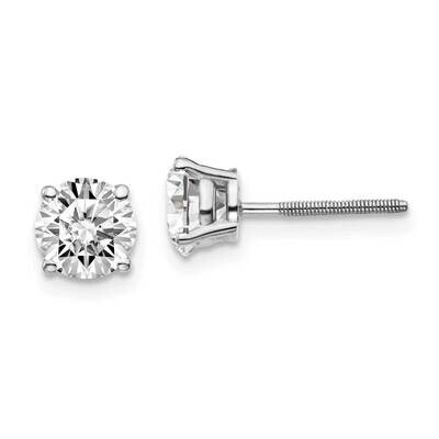 1 1/2ctw SI1/SI2 G H I Lab Grown Diamond Screw Back Earrings 14k White Gold EM1006S-150-WLG, MPN: E…