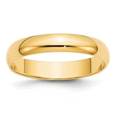 4mm Half Round Band 14k Yellow Gold HRL040, MPN: HRL040, 886774486000