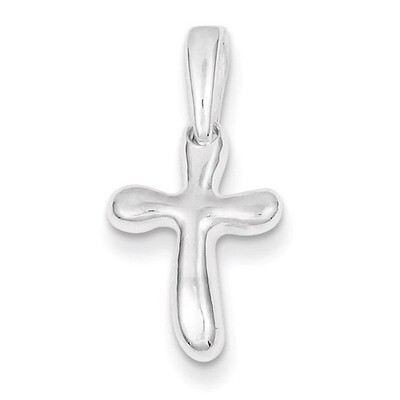 Tiny Freeform Cross Charm Sterling Silver QC2888, MPN: QC2888, 883957265612