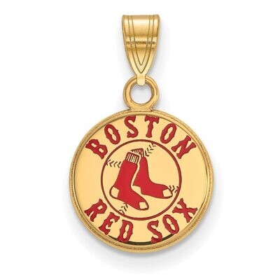 Boston Red Sox Small Enamel Pendant Gold-plated Silver GP031RSO, MPN: GP031RSO, 886774934426