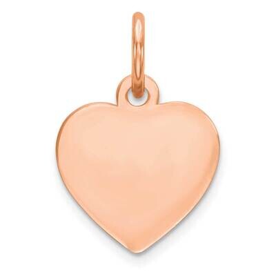 Rg Plated Engraveable Heart Polished Front Satin Back Disc Sterling Silver QM389R/18, MPN: QM389R, …