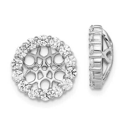 Earring Jackets 14k White Gold Diamond EJM5309-100-WA, MPN: EJM5309-100-WA, 883957936741