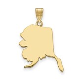 Alaska State Pendant Charm 14k Yellow Gold Engravable XNA707Y-AK, MPN: XNA707Y-AK, 886774753836