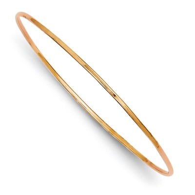 14k 1.5mm Rose Gold Slip-on Bangle Bracelet DB539, MPN: DB539, 883957900070