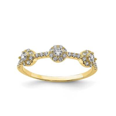 Stackable Ring 10k Gold CZ Diamond 10C1393, MPN: 10C1393, 883957740416