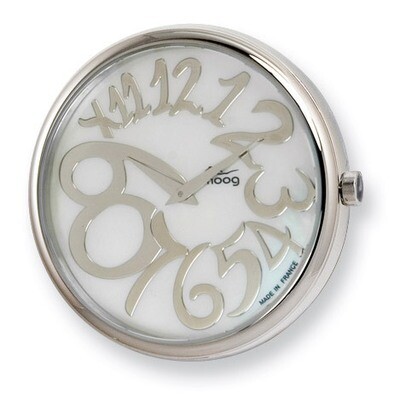 Moog Stainless Steel Mother of Pearl Dial Silver-tone Markers Watch Only, MPN: XWA3667W,