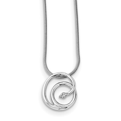Necklace Diamond Sterling Silver QW316-18, MPN: QW316-18, 886774234335