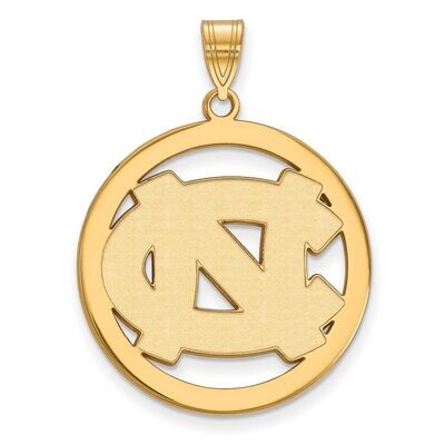 University of North Carolina L Pendant in Circle Gold-plated Silver GP029UNC, MPN: GP029UNC, 886774…