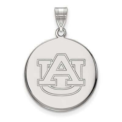 Auburn University Large Disc Pendant 14k White Gold 4W041AU, MPN: 4W041AU, 886774847788