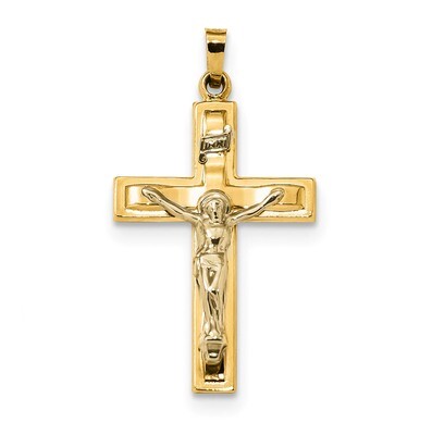 Polished INRI Crucifix Pendant 14k Two-Tone Gold XR1651, MPN: XR1651, 886774094205