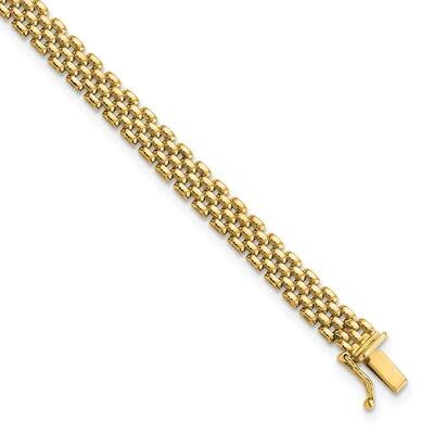6mm Panther Link Bracelet 14k Gold FB1930-7.5, MPN: FB1930-7.5, 883957183602