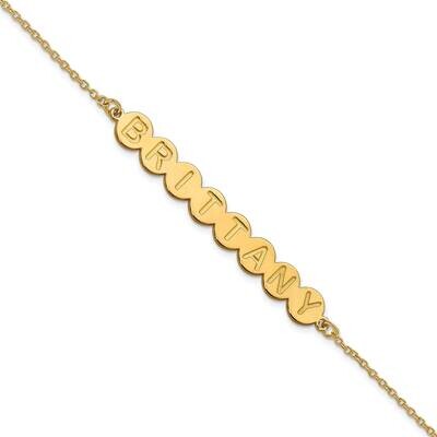 8 Letter Bubble Bracelet 7.5 Inch 10k Gold XNA1309Y, MPN: XNA1309Y,