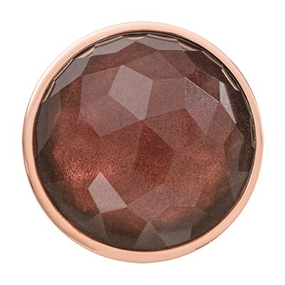 Nikki Lissoni Faceted Rose Purple Optical Glass Rose Gold-Plated 33mm Coin C1544RGM, MPN: C1544RGM,…