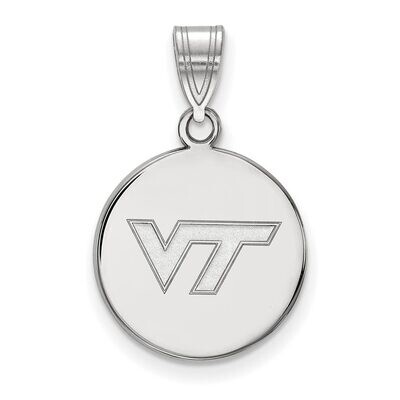Virginia Tech Medium Disc Pendant 10k White Gold 1W033VTE, MPN: 1W033VTE, 886774785974