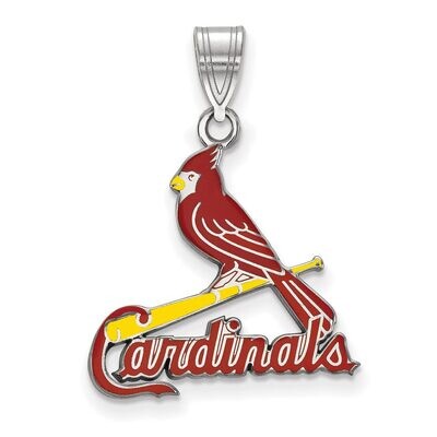 St. Louis Cardinals Large Enamel Pendant Sterling Silver SS030CRD, MPN: SS030CRD, 886774630113