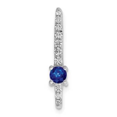 .18 Sapphire Fancy Chain Slide 14k White Gold Diamond PM3876-SA-033-WA, MPN: PM3876-SA-033-WA, 8839…