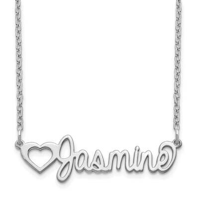 Customized Nameplate Necklace 14k White Gold XNA1049W, MPN: XNA1049W, 191101991189