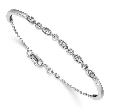 Bangle Bracelet 14k White Gold Diamond BM3725-050-WA, MPN: BM3725-050-WA, 883957372587
