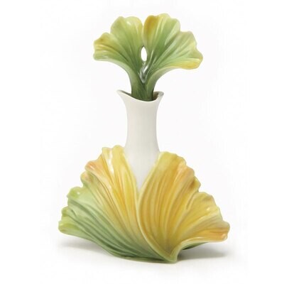 Franz Porcelain Spa Collection Gingko Flower Ornamental Fragrance Bottle FZ01946, MPN: FZ01946,