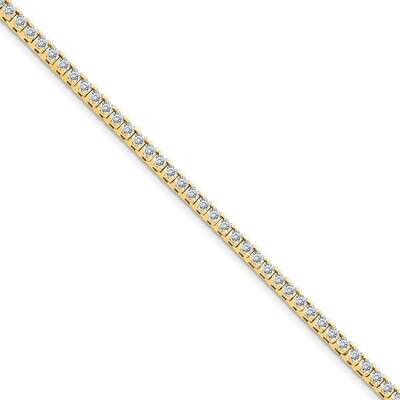 5.00ctw. Colorless Moissanite 4 Prong Tennis Bracelet 14k Gold X734MP, MPN: X734MP,