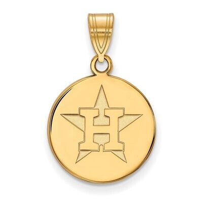 Houston Astros Medium Disc Pendant 10k Yellow Gold 1Y017AST, MPN: 1Y017AST, 886774810638