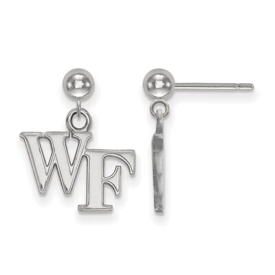 Wake Forest University Earring Dangle Ball 14k White Gold 4W008WFU, MPN: 4W008WFU, 886774836164