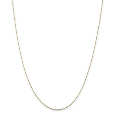 18 Inch 0.80mm Diamond -cut Cable Chain 10k Gold 10PE202-18, MPN: 10PE202-18, 191101599156