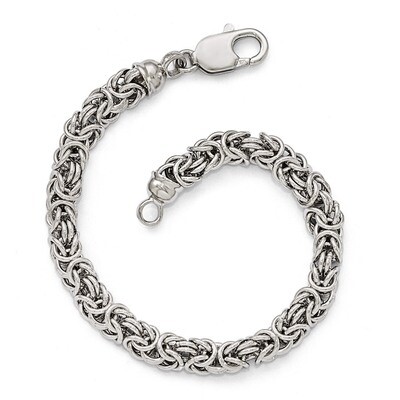 Leslie&#39;s Polished Link Bracelet 7.5 Inch - Sterling Silver HB-QLF495-7.5, MPN: QLF495-7.5, 88677496…
