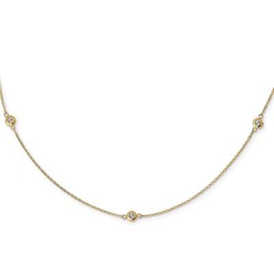 Leslie&#39;s Diamond-cut Necklace 14k Two-tone Gold Polished HB-LF1408-20, MPN: LF1408-20, 191101739002