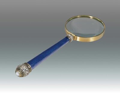Tizo Hanna Blue Magnifying Magnifier Glass Jeweltone, MPN: RS202BLMN,