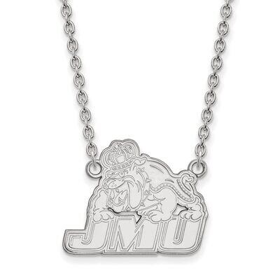 James Madison University Large Pendant with Necklace Sterling Silver SS006JMU-18, MPN: SS006JMU-18,…
