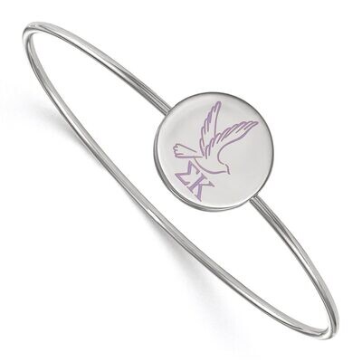 Sigma Kappa Enameled Slip-on Bangle Sterling Silver SS048SKP-7, MPN: SS048SKP-7, 886774610627