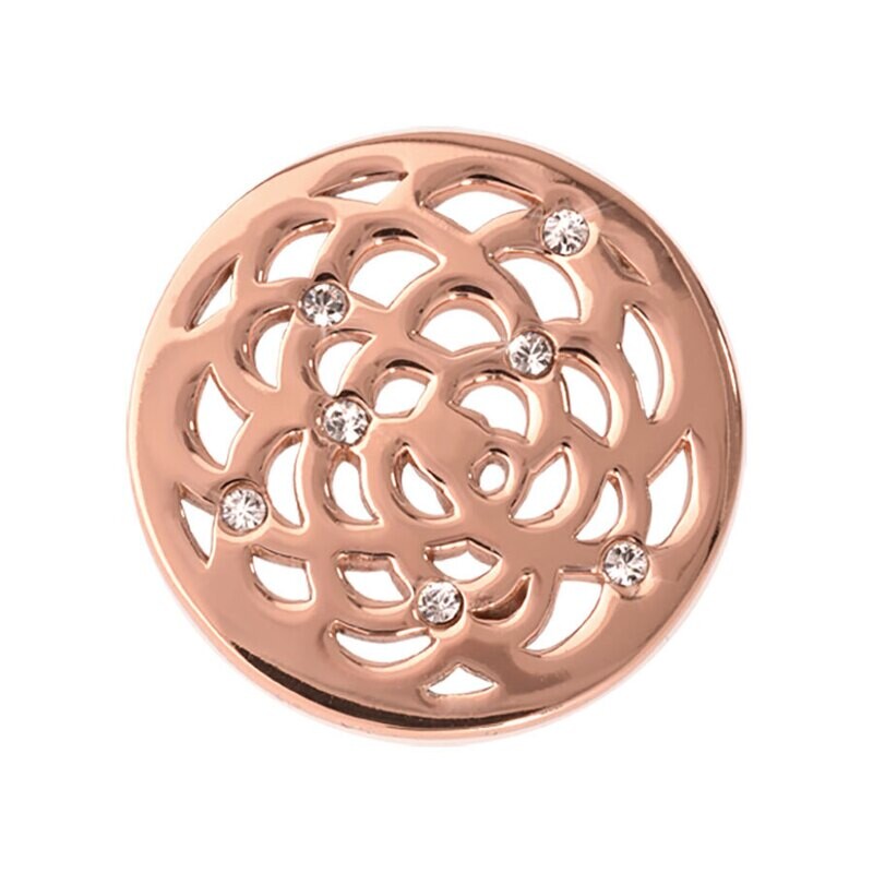 Nikki Lissoni Sunflower Rose Gold Plated 23mm Coin C1017RGS, MPN: C1017RGS, 8718627460528