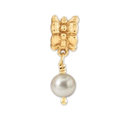 GP Fresh Water Cultured Pearl Dangle Bead - Sterling Silver QRS542GP, MPN: QRS542GP, 883957408927