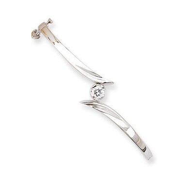Bangle Bracelet Mounting 14k White Gold XB279, MPN: XB279,