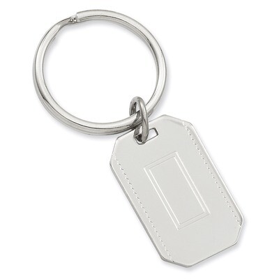 Kelly Waters with Engravable Area Key Ring Rhodium-plated GP3813, MPN: GP3813, 196904088623
