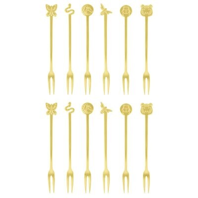 Sambonet Party Fashion Party Forks 12 Piece Giftboxed 52649G53, MPN: 52649G53, 790955000000
