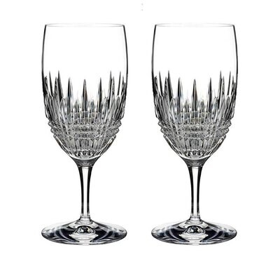 Waterford Lismore Diamond Essence Iced Beverage 19 Oz Set of Two 1055542, MPN: 1060607, 701587436960