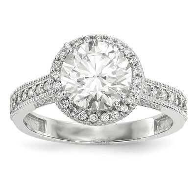 CZ Ring 10k White Gold Polished 10YC391W, MPN: 10YC391W, 883957733524