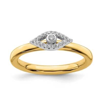 Evil Eye Diamond Ring Sterling Silver QSK2164, MPN: QSK2164, 191101213212
