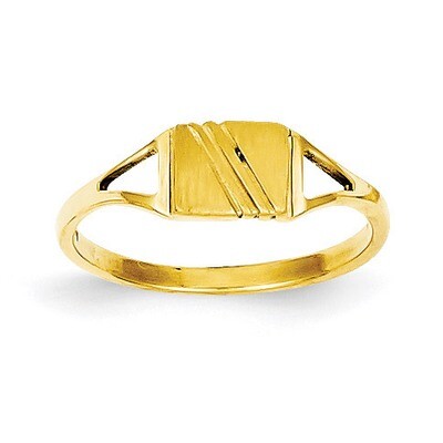 Childs Polished &amp; Satin Ring 14k Gold R207, MPN: R207, 883957483610