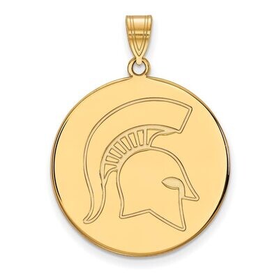 Michigan State University x-Large Disc Pendant 10k Yellow Gold 1Y071MIS, MPN: 1Y071MIS, 886774822310