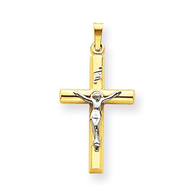 INRI Hollow Crucifix Pendant 14k Two-Tone Gold XR297, MPN: XR297, 886774620046