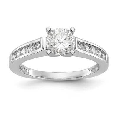 Diamond Si1/Si2, G H I, Peg Set Semi-Mount Engage Ring 14k White Gold Lab Grown RM2670E-010-7WLG, M…