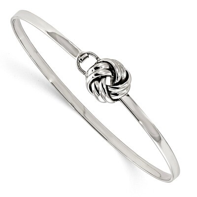 Love Knot Bangle Stainless Steel Polished SRB1849 by Chisel, MPN: SRB1849, 191101177781