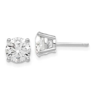 W Gold 2.50ct. 7.0mm Round G H I True Light Moissanite Earrings 14k Gold WG324-11MT, MPN: WG324-11M…
